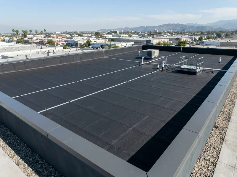 EPDM roofing membrane installation in Panorama City