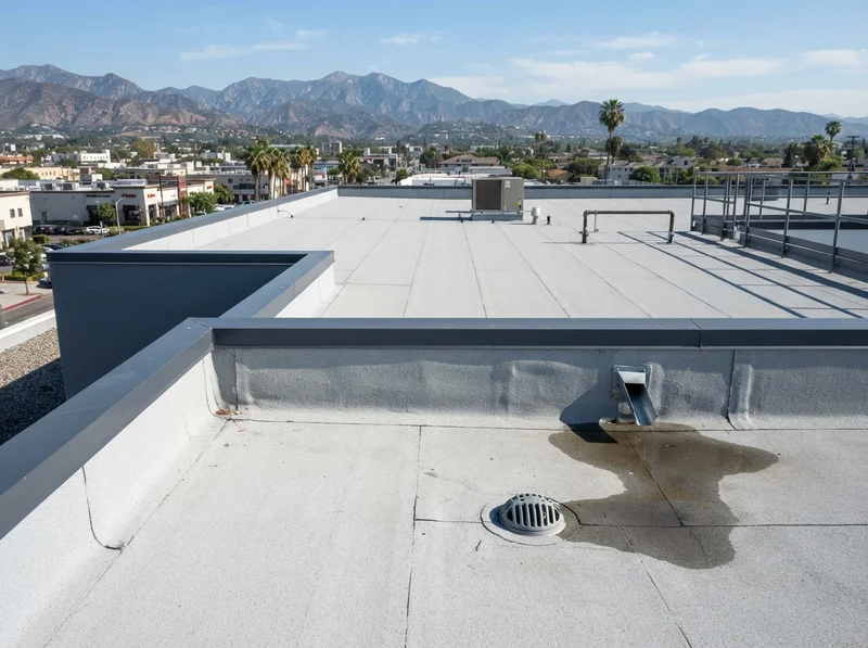Charcoal gray gutter installation on home