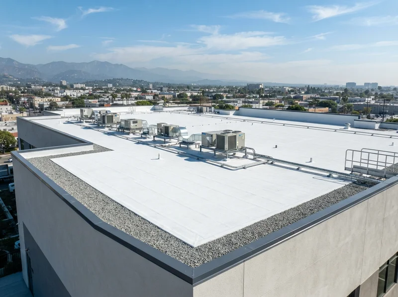 Commercial flat roofing project in Panorama City Commercial flat roofing project in Panorama City